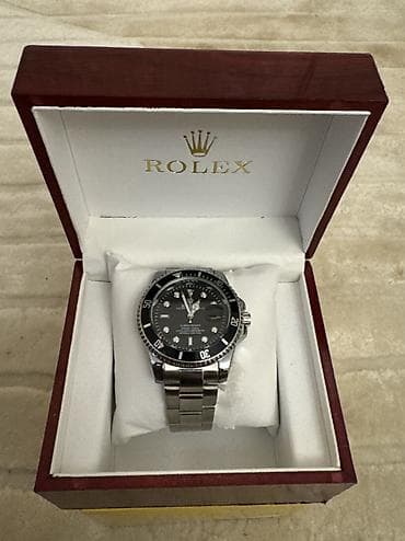 kişi eynəyi: Qol saatı, Rolex, rəng - Qara — 3