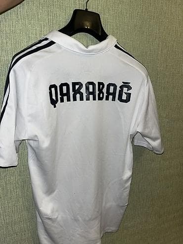 пол сапог: Мужское поло, Adidas, M, цвет - Белый — 2