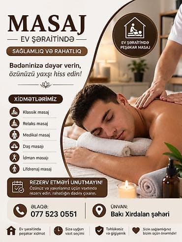 💆‍♂️ Masajist Emin təqdim edir! ✨ Günün yorğunluğunu bədənindən sil — 1