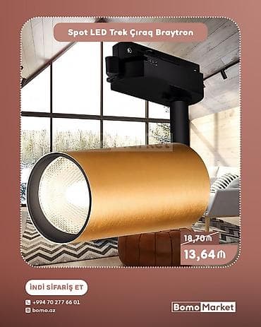kreditle drel: Spot LED Trek Çıraq Braytron - Növ: Trek (reyl) üzərində quraşdırılan — 1