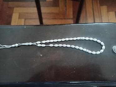 gumuş eşyalar: Gümüş rəngli təsbeh19 qiram 150 - Material: metal ərintisi, gümüş — 1