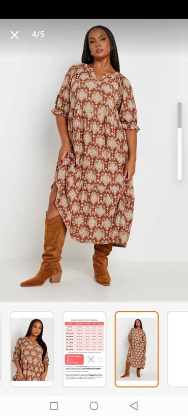 узбекское платье со штанами: Trendyoldan sifaris olunub boyukdur — 3