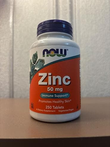 magnesium tablet: NOW Zinc 50 mg – Mineral əlavəsi Məhsul təsviri: - Brend: NOW - — 1