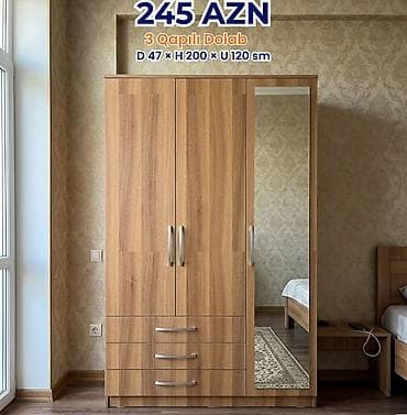 ag qapi: 3 qapılı şkaflar – müxtəlif dizayn seçimləri Qiymət və ölçülər: - 230 — 3