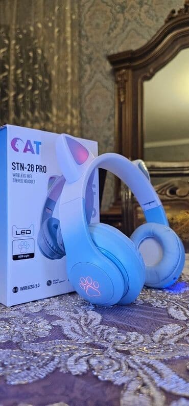 купить алису в баку: Simsiz (Bluetooth) Qulaqcıqlar, rəng - Çəhrayı — 3