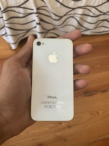IPhone 4, 32 GB, Ağ, Qırıq — 2