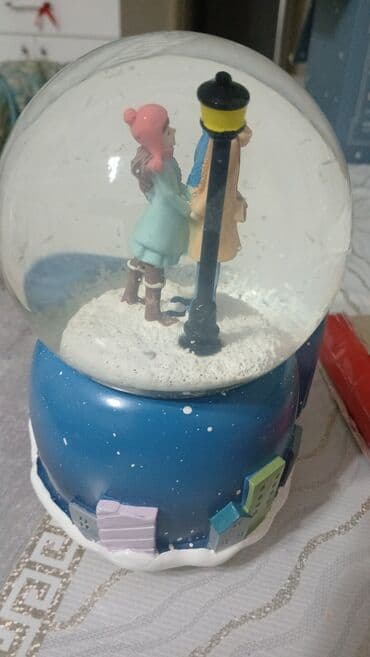 qar kürəsi: Fiqur, Şüşə, rəng - Mavi — 2