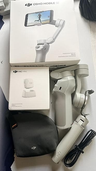 Kompüter, noutbuk və planşetlər: DJI Osmo Mobile SE + DJI Mic Mini dəsti Məhsul tərkibi: - DJI Osmo — 2