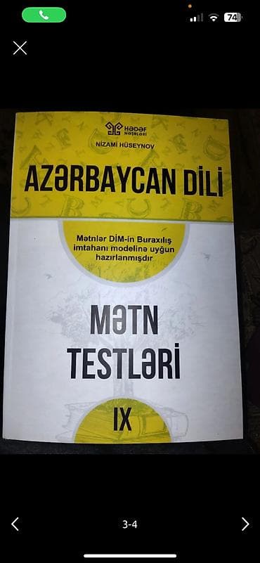 Kitab ter temizdir sadece karandasla variantlar isarelenib pozanla
