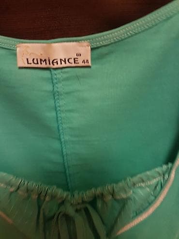 giyim: Sarafan. Türkiyə istehsalı. Ölçüsü - 44. Rəngi - firuzəyi. Qiyməti - — 9