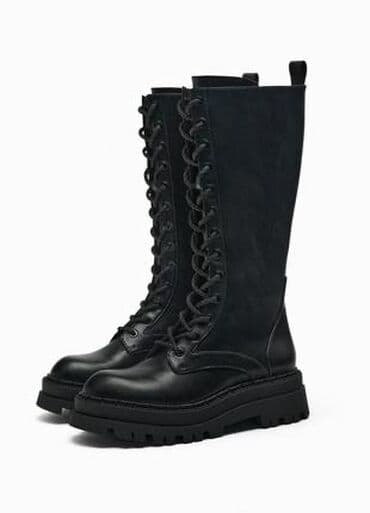 rezin çəkmələr: Çəkmə, Zara, Ölçü: 37, rəng - Qara, İşlənmiş — 2