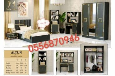 nil yataq desti: İkinəfərlik çarpayı, Dolab, Termo, 2 tumba, Azərbaycan, Yeni — 3