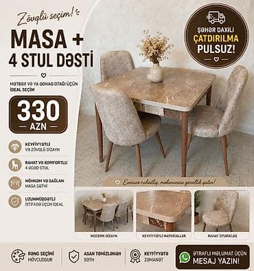 qapi ve pencere: Yeni, 4 stul — 1