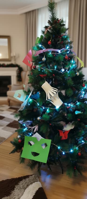 projektor zvezdano nebo: Oyunçagları ilə və işiglı lampıçkalari ilə
Uzunlugu 1.80 — 4