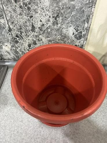 gul dibcəkləri: Plastik çiçək dibçəkləri – 2 ədəd set - Material: yüngül və möhkəm — 3