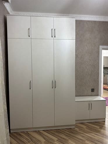 Düz dolab, Yataq otağı üçün, Paltar üçün, Açılan, Quraşdırıla bilən, 3 qapılı