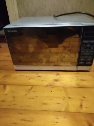 mikrodalğa soba: Mikrodalğalı soba Sharp, Ayrıca dayanan, Mikrodalğalar ilə, rəng - Gümüşü — 1