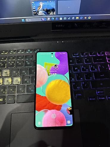 samsung a035: Samsung Galaxy A51, 128 GB, rəng - Qara, İki sim kartlı — 1