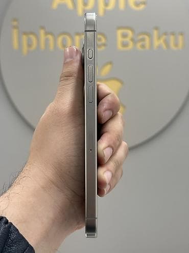 iphone 14 pro max islenmis: IPhone 15 Pro Max, 256 GB, Natural Titanium, Zəmanət, Simsiz şarj, Face ID — 3