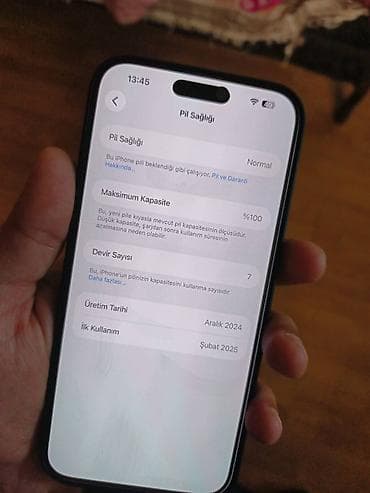 blackbird et ceken: IPhone 16 Pro Max, 256 GB, Black Titanium, Zəmanət, Simsiz şarj, Face ID — 2