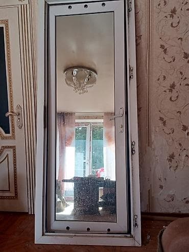 plasti̇k pencere: Plastik (PVC) balkon/qapı pəncərəsi - Ölçü: təxmini hündürlük 2 m — 2