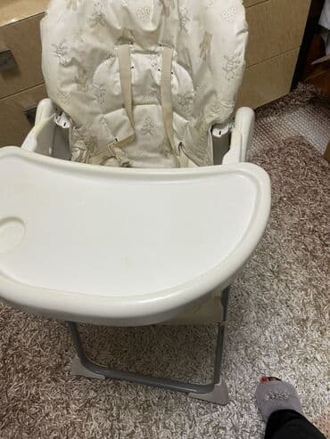 детская кобура на пояс: Uşaq yemək stulu - Rəng: krem/ivori, şən heyvan fiqurlu yumşaq — 1