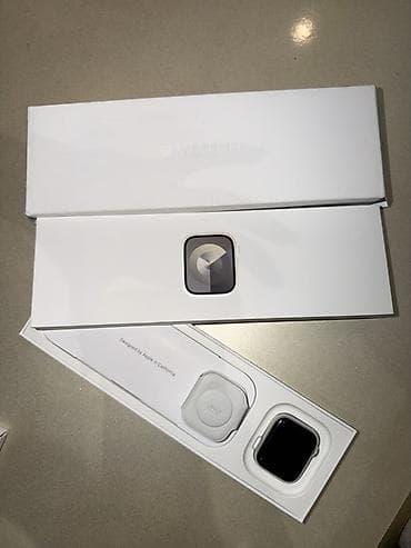 sert disk: Apple Watch (Alüminium gövdə, Light/Bej rəngli silikon kəmər) Xanıma — 5