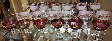 Bohemia çərəz qabı,hərəsindən 6 cüt,heç bir problemi