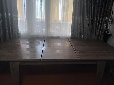 islenmis stul: Açılan, Dördbucaq masa, 6 stul — 3