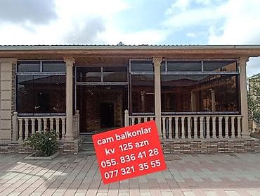lalafo qapi pencere: Cam balkon sistemləri – kv.m üzrə 125 AZN. - Şüşə ilə tam bağlanmış — 2