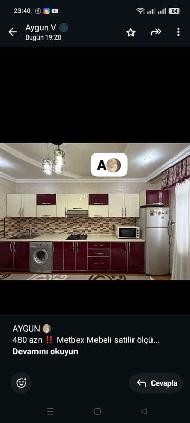 Детская мебель: AYGUN 🌖 480 azn ‼️ Metbex Mebeli satilir ölçü 4m. üzerinde — 1