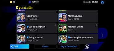 EFootball hesabı – güclü komanda və ulduz kolleksiyası - Komanda — 5