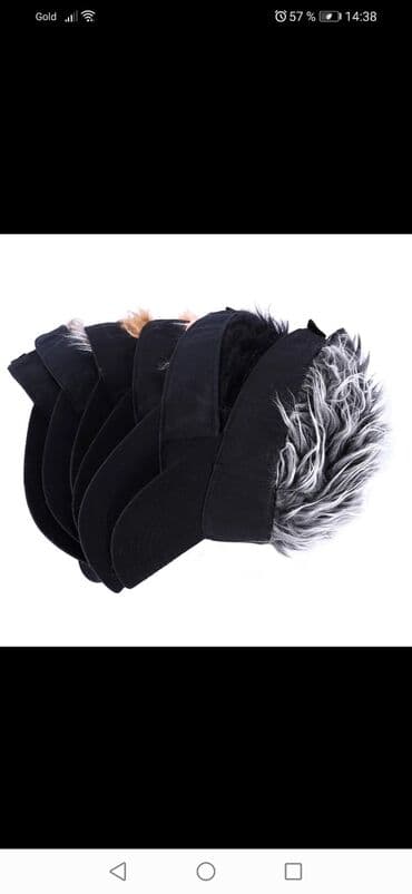 yuxuda uzuyun qasini itirmek: Бейсболка для гольфа с имитацией стиля, Кепка с волосами — 5