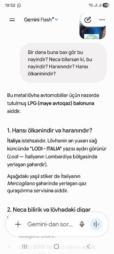 universal pult: Məhsul: Avtomobil üçün LPG (mayə avtoqaz) balonu və multiventil — 4