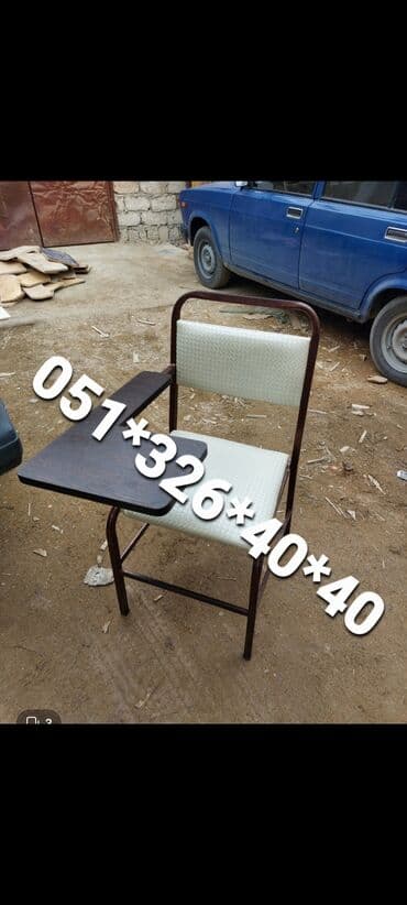 Masa və oturacaq dəstləri: Qonaq otağı üçün, Yeni, Açılmayan, Dördbucaq masa, 2 stul — 26