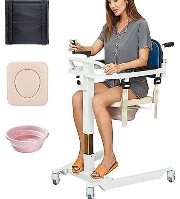 xəstə arabası: Pasiyent köçürmə və tualet kreslosu - Çoxyönlü funksional qurğu — 10