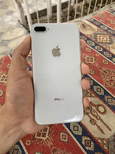 note 15 pro max: IPhone 8 Plus, 64 GB, Ağ, Barmaq izi, Simsiz şarj — 1