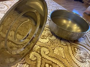 cuğun qazan: Aş qazanı, rəng - Gümüşü, Alüminium, 40 sm — 8