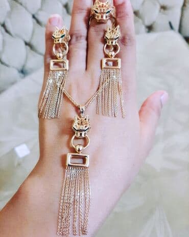 gumuşun qiymeti 2022: Dəstə daxildir: Sep, Kulon, Üzük, Sarı qızıl, 585 Əyar — 2