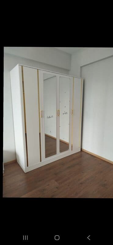 Ev üçün mebel: Yeni, Açılan, 4 qapılı Düz dolab, Dolab-asılqan, Azərbaycan — 1