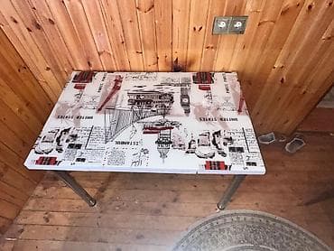 Mətbəx masası, Transformer, Şüşə, Dördbucaq masa