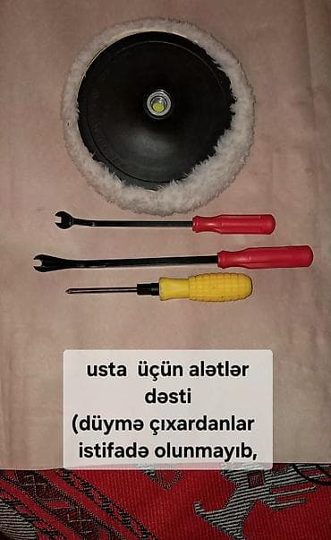 kunc kesen misar: Alət dəsti – 3 ədəd - 1 ədəd uclu tornavida (sürüşməyən sapla) - 2 — 1