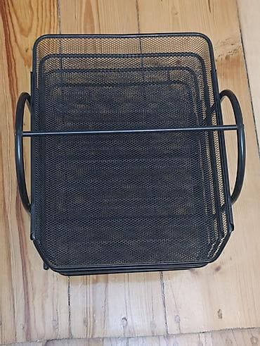 nabor acar: Metal şəbəkəli 3 mərtəbəli masa üzəri sənəd təşkilatçısı - Material — 2