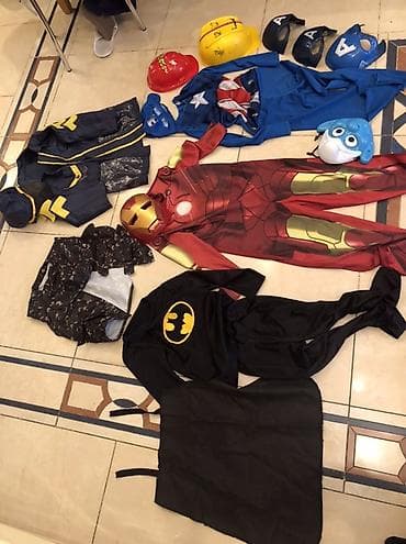 uz maskalari: Uşaq karnaval/günlük oyun üçün super qəhrəman temalı kostyum və — 2