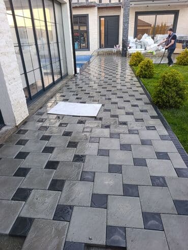 duz corek: Tamet döşəmə xidməti – dekorativ beton/daş təməli ilə həyət və giriş — 21
