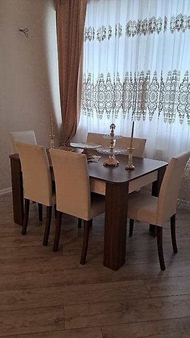 stol stul ikinci el: Yaxsi vəziyyətdədi.Stol acilir. 6stul — 2