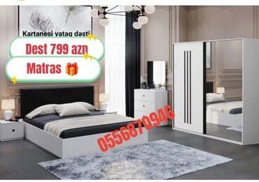 metbex skaf: İkinəfərlik çarpayı, Termo, Dolab, 2 tumba, Azərbaycan, Yeni — 5