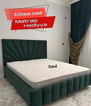 matrasi: Mebel dəsti – yumşaq başlıqlı çarpayı və hədiyyə matras - Ölçü — 1