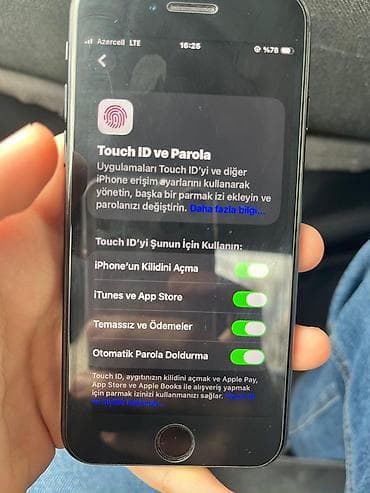 noutbuklar ikinci əl: IPhone SE 2020, 64 GB, Qara, Barmaq izi — 9