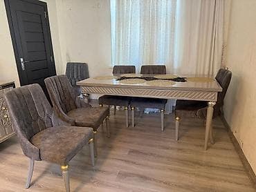sdullar: Qonaq otağı üçün, Açılan, Dördbucaq masa, 8 stul — 1